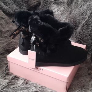 Juicy Couture Woman's Black Micro Boots